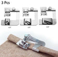 3-Pack Rolled Hem Presser Feet for Low-Shank Machines | TIKA
