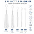 5-Pack Stainless Steel Straw Cleaning Brushes | TIKA