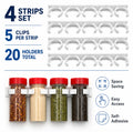 20-Clip Cabinet Door Spice Rack Organizer | TIKA
