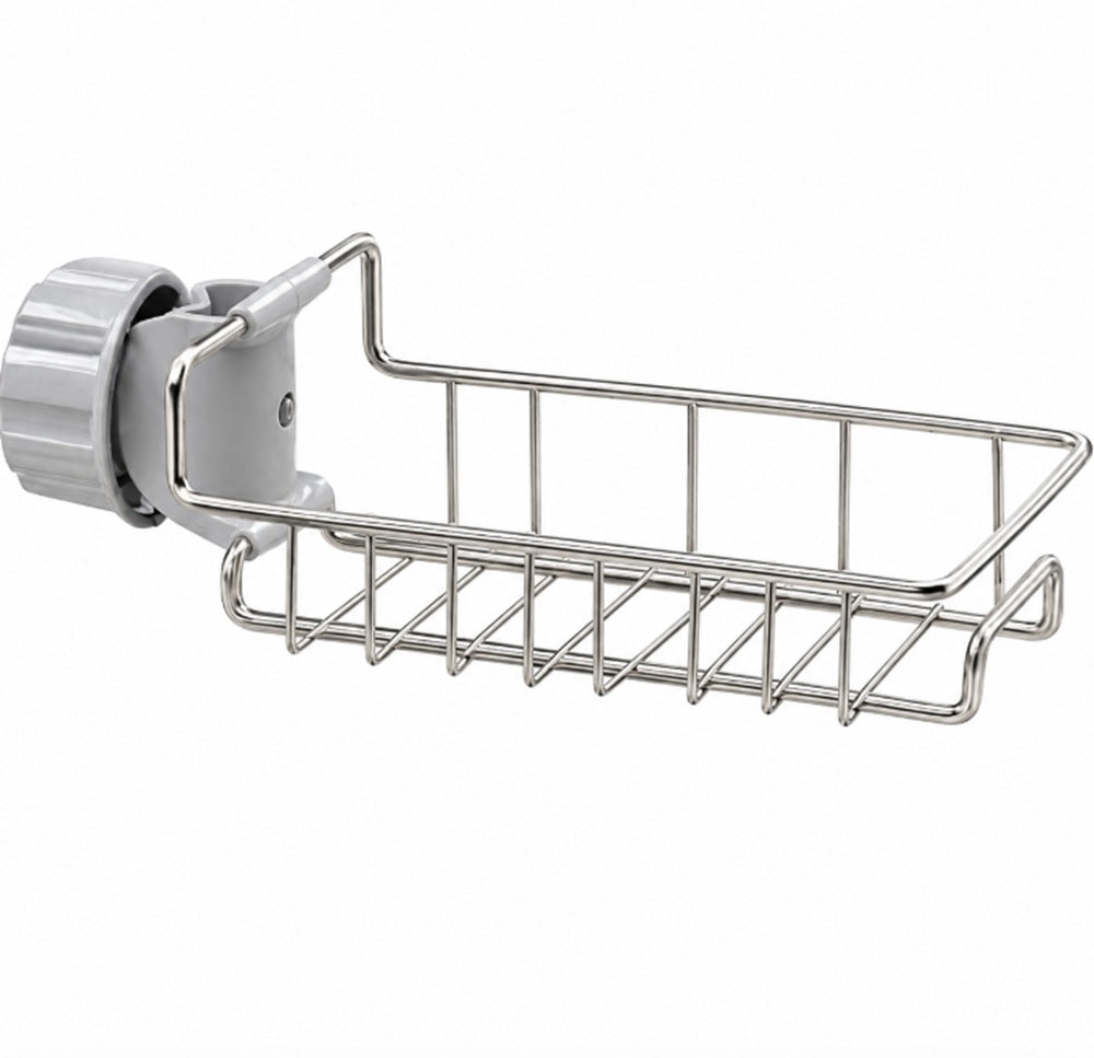Kitchen Sink Faucet Rack with Sponge & Soap Holder | TIKA