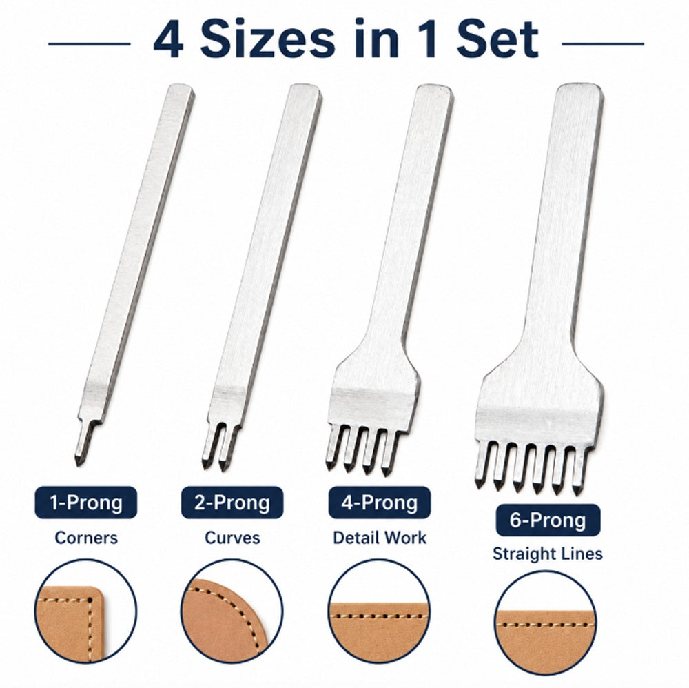 4-Piece Leather Craft Tool Kit | TIKA