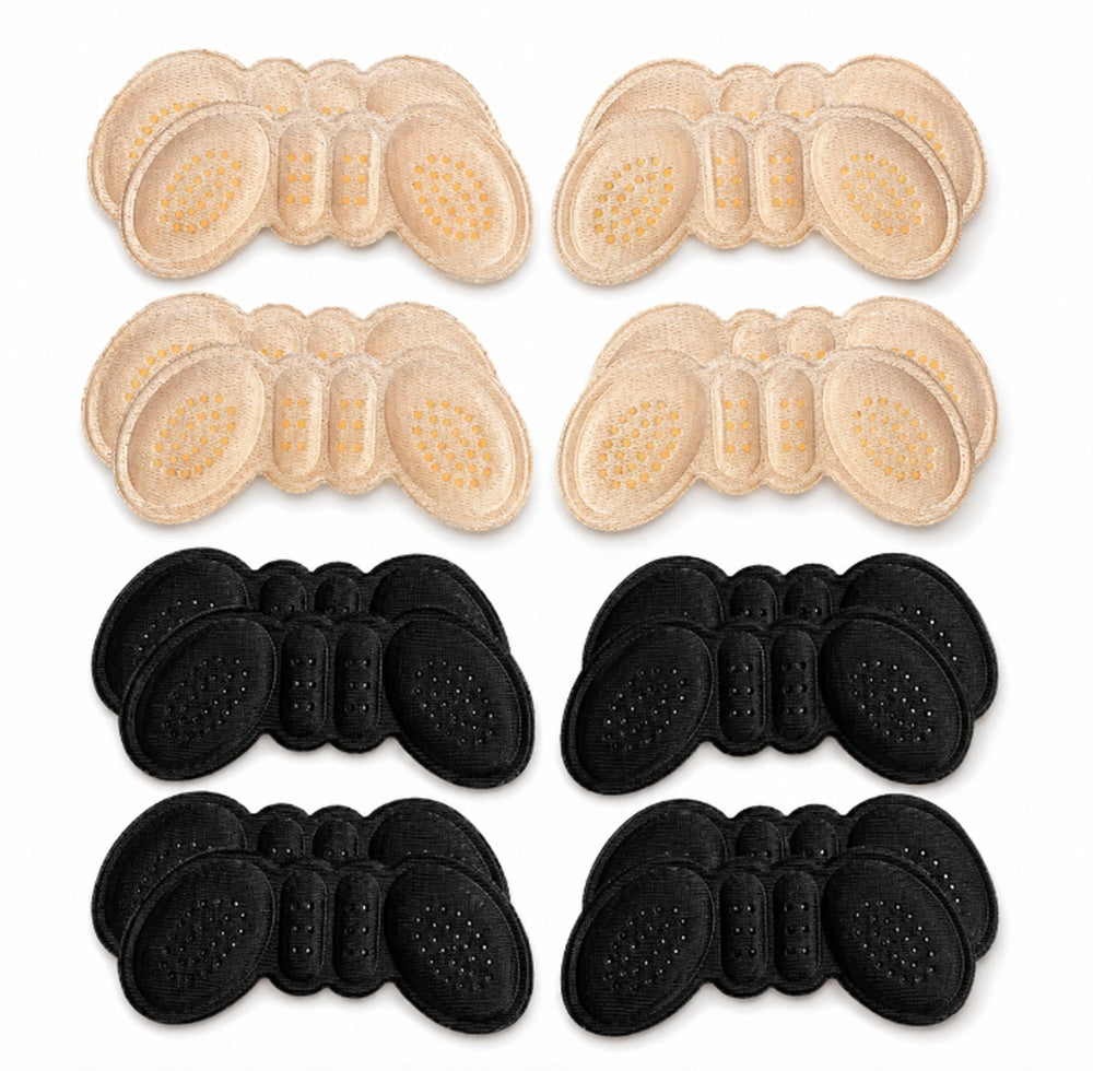 4-Pair Self-Adhesive Heel Grips & Shoe Cushion Pads | TIKA