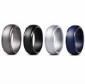 4-Pack Silicone Wedding Rings for Men & Women | TIKA