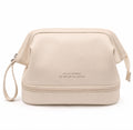 Large PU Leather Makeup Bag with Carry Handle | TIKA