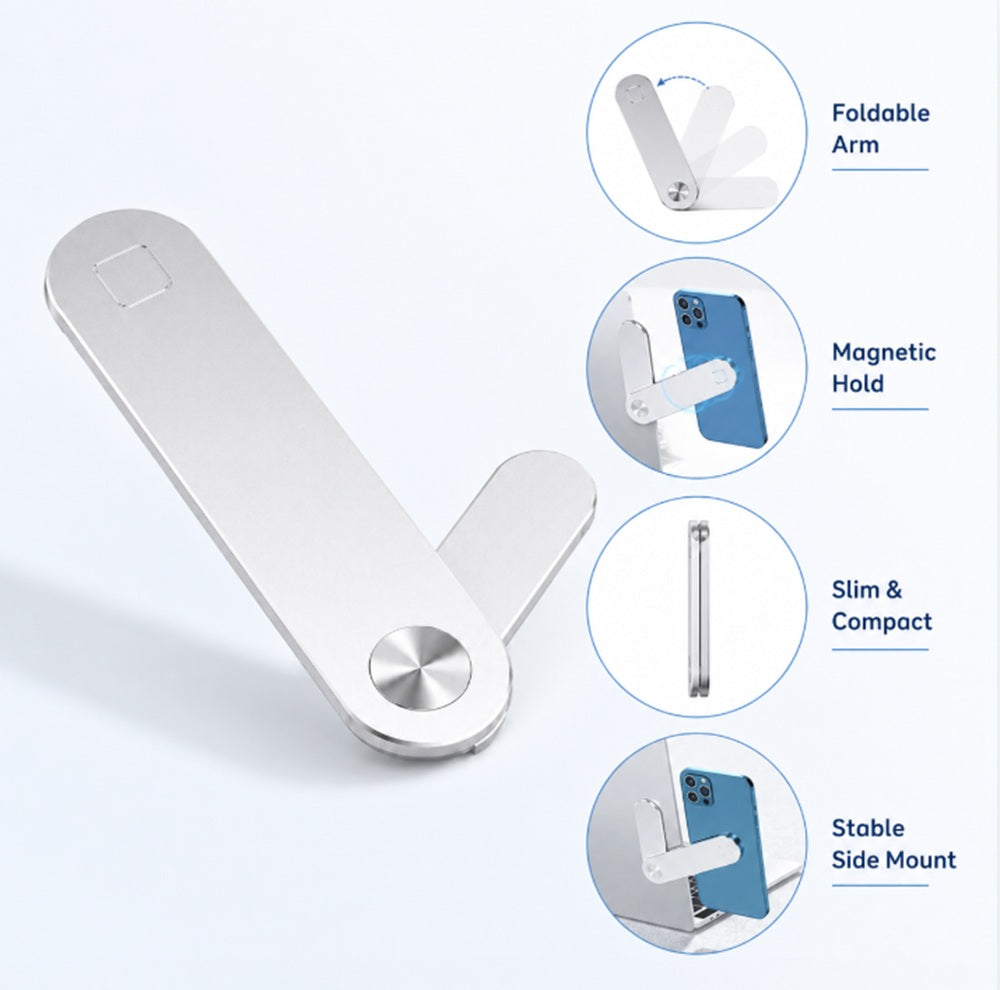 Adjustable Magnetic Laptop Side Phone Holder | TIKA