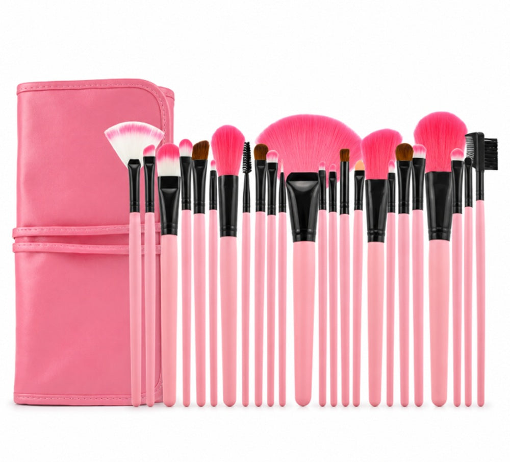 24-Piece Makeup Brush Set with Case | TIKA