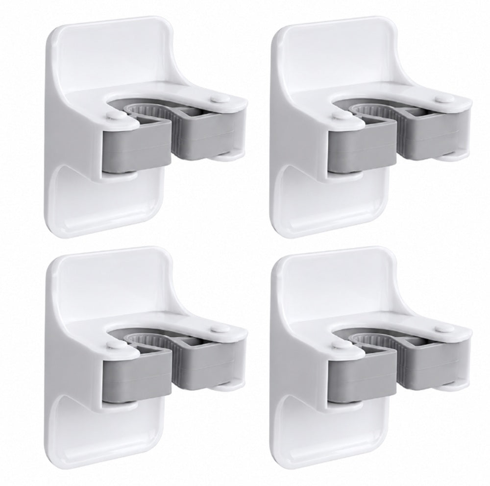 4-Pack Self-Adhesive Broom & Mop Wall Holders | TIKA