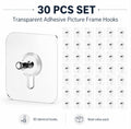 30-Pack Self-Adhesive No-Drill Wall Hooks | TIKA