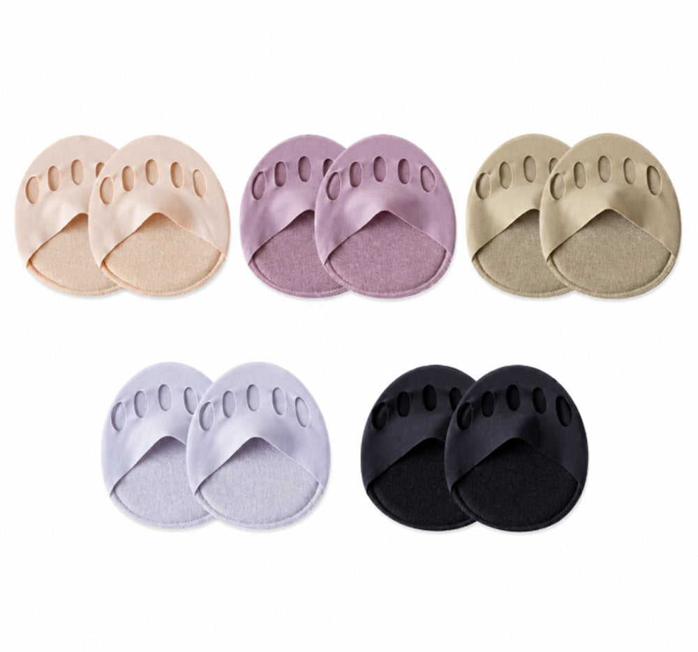 5-Pair No-Show Toe Topper Forefoot Socks | TIKA