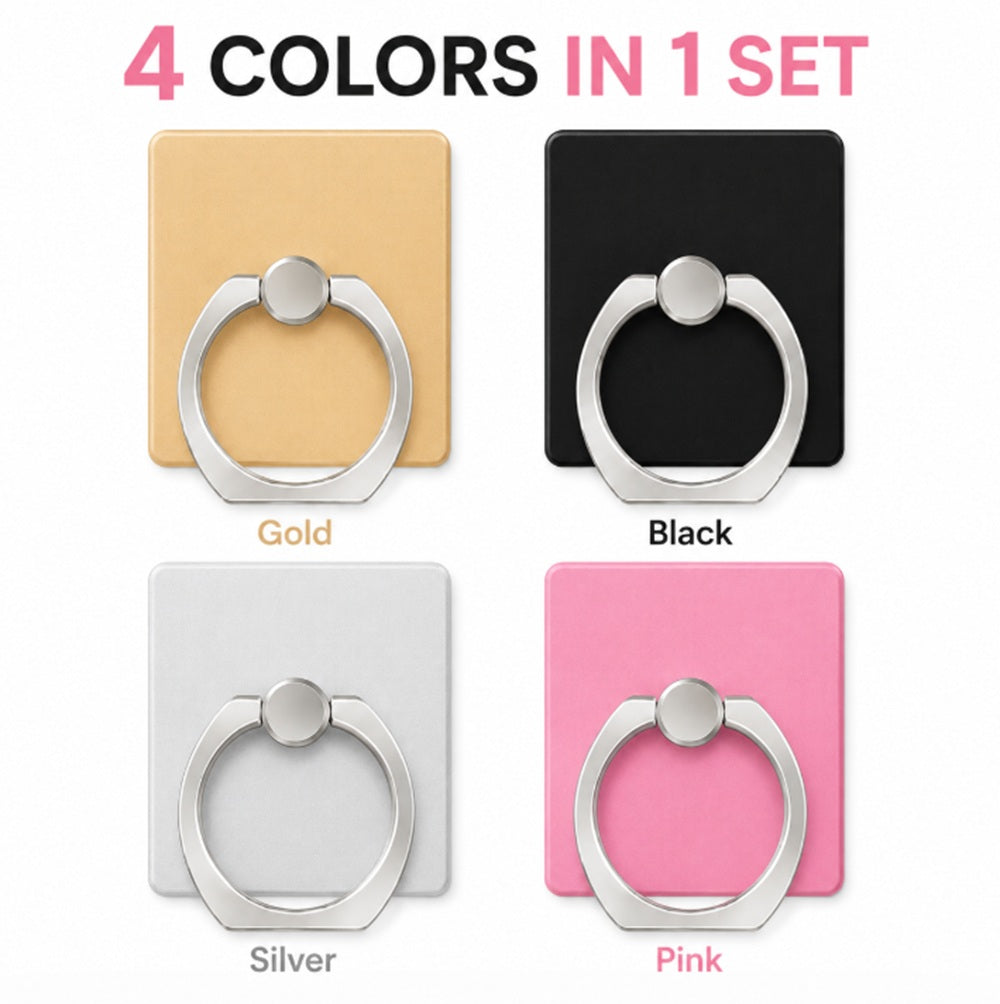 4-Pack 360° Rotating Phone Ring Grips & Stands | TIKA