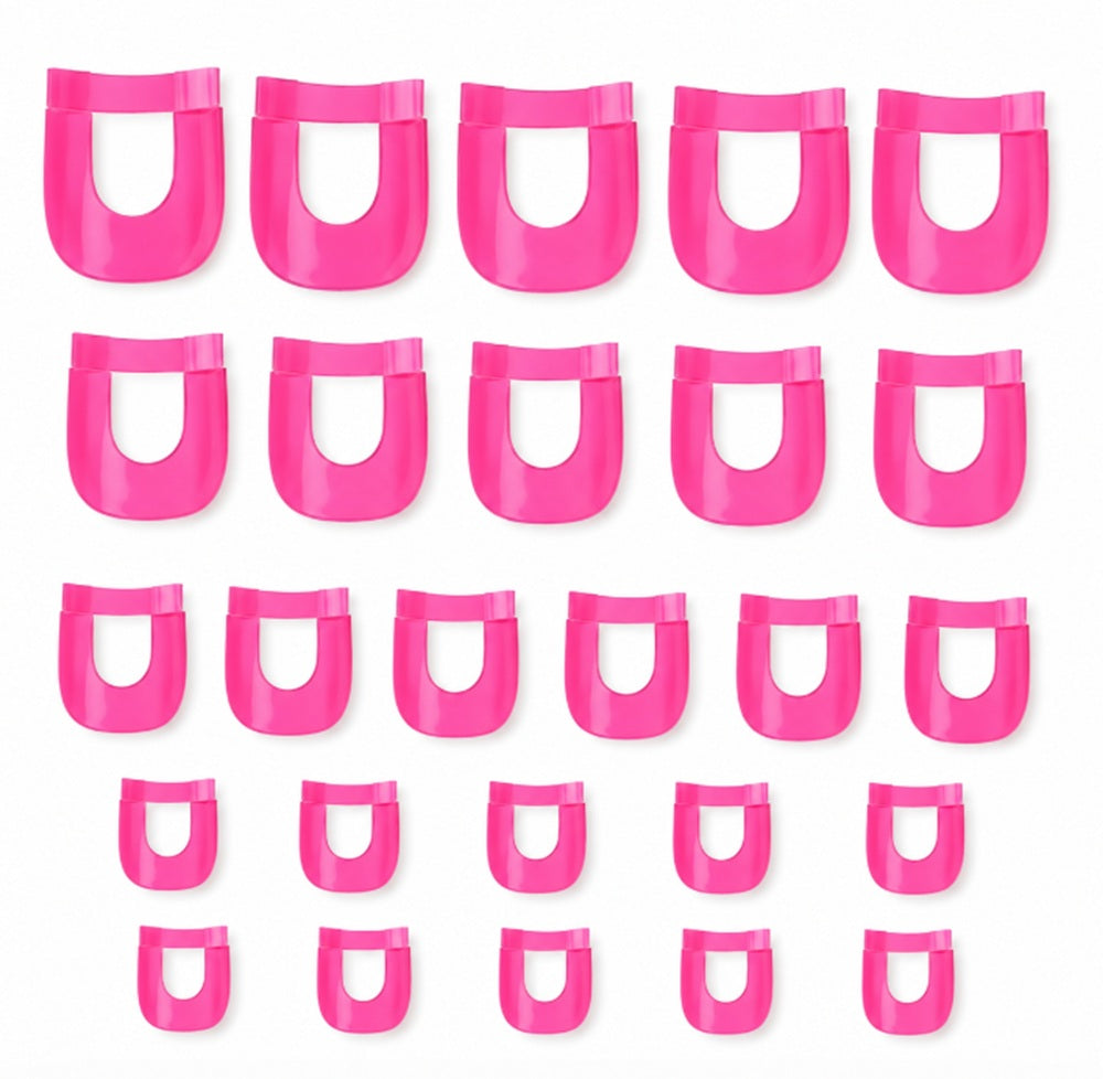 26-Piece Reusable U-Shaped Nail Polish Protector Set | TIKA