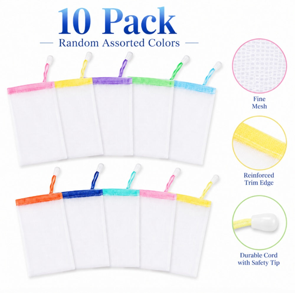 10-Pack Mesh Soap Saver Bags | TIKA