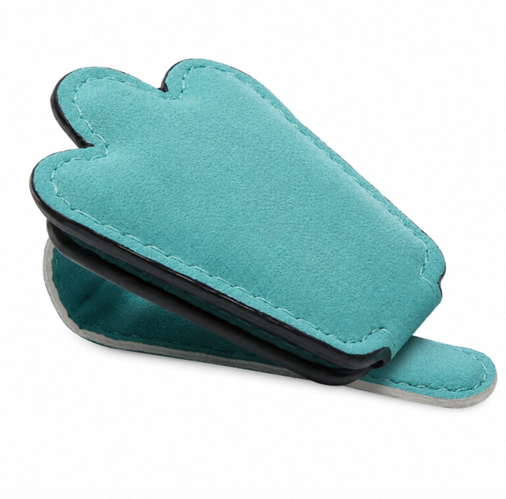 PU Leather Car Visor Sunglasses Holder with Card Slot | TIKA