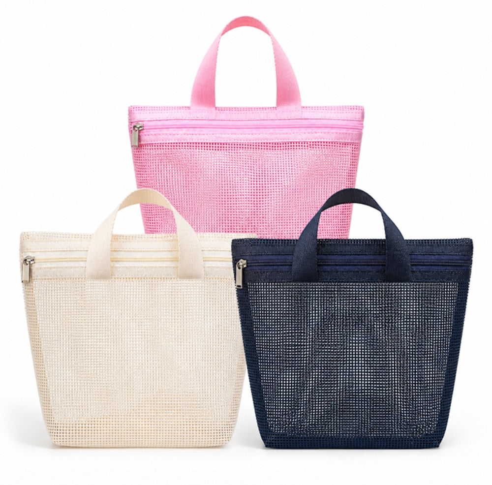 3-Pack Hanging Mesh Shower Caddy Bags | TIKA