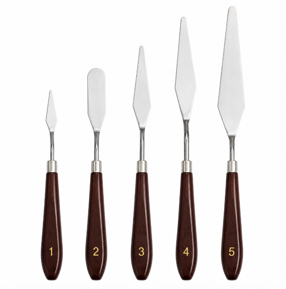 5-Piece Stainless Steel Painting Palette Knife Set | TIKA