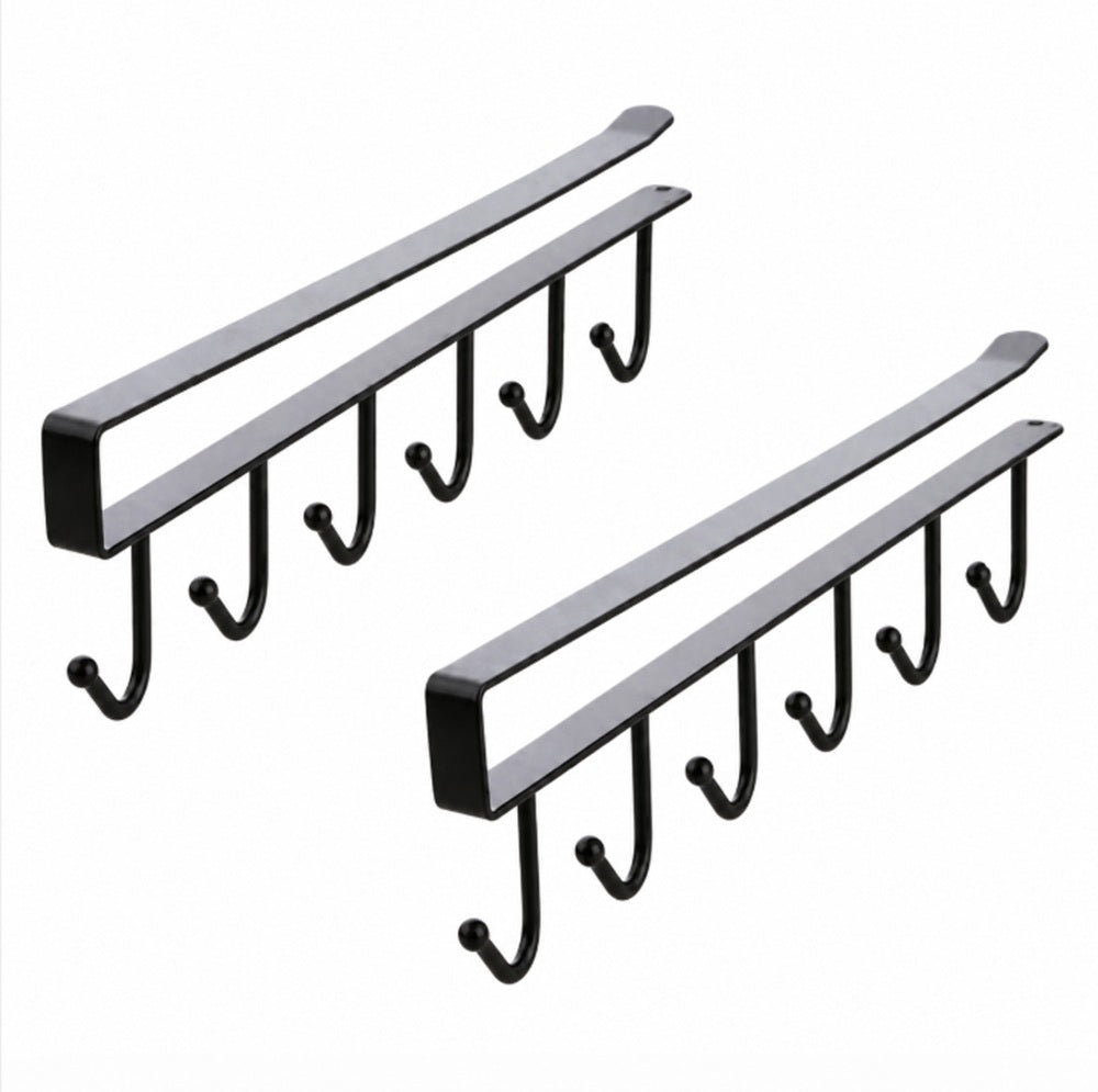 2-Piece Under-Shelf Mug Holder Racks | TIKA