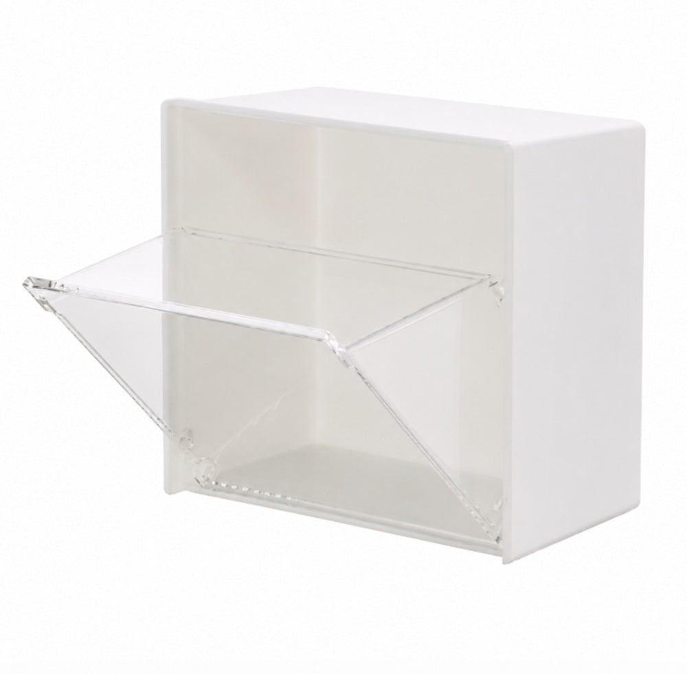 Wall-Mounted Cotton Swab Holder with Clamshell Lid | TIKA