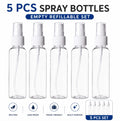 5-Pack Plastic Fine Mist Perfume Spray Bottles | TIKA