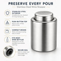 Vacuum Wine Bottle Stopper & Freshness Preserver | TIKA