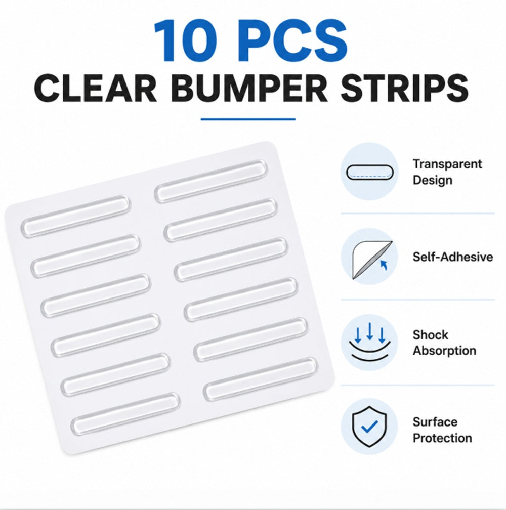 10-Pack Self-Adhesive Silicone Rubber Bumper Pads | TIKA