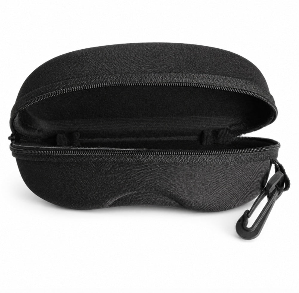 Black Zippered Hard Eyeglasses Case, 1-Pack | TIKA