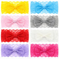 8-Piece Baby Girl Lace, Bow & Flower Headband Set | TIKA