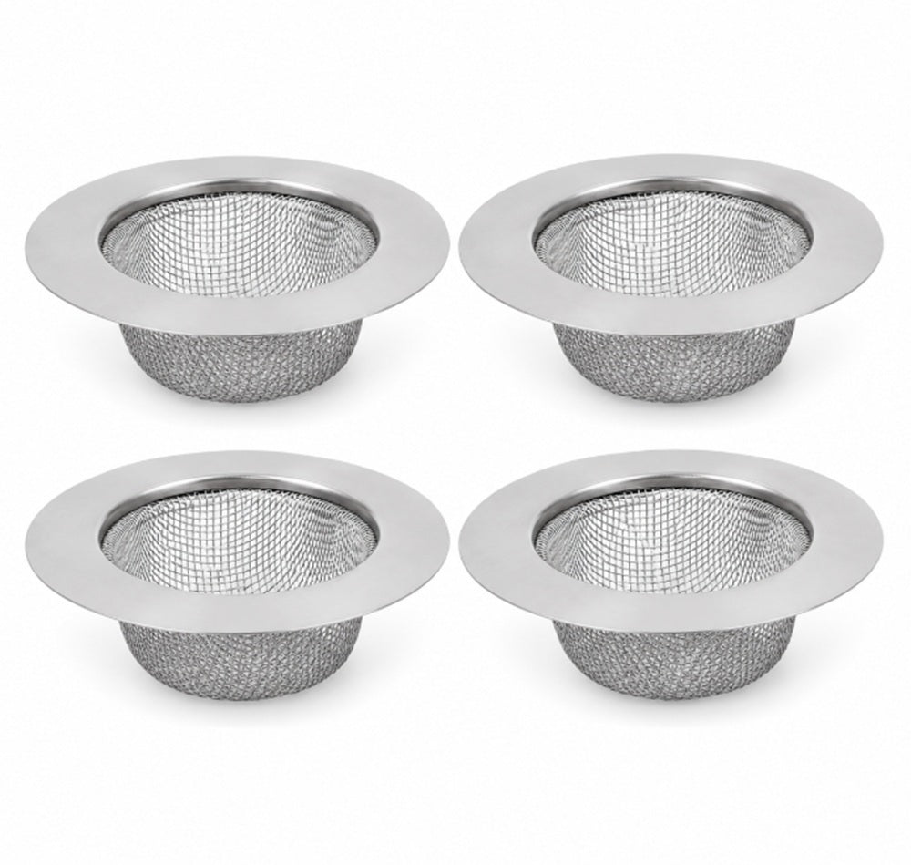 4-Pack 4.5-Inch Stainless Steel Sink Strainers | TIKA