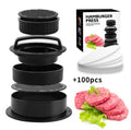3-in-1 Stuffed Burger Press with 100 Papers | TIKA