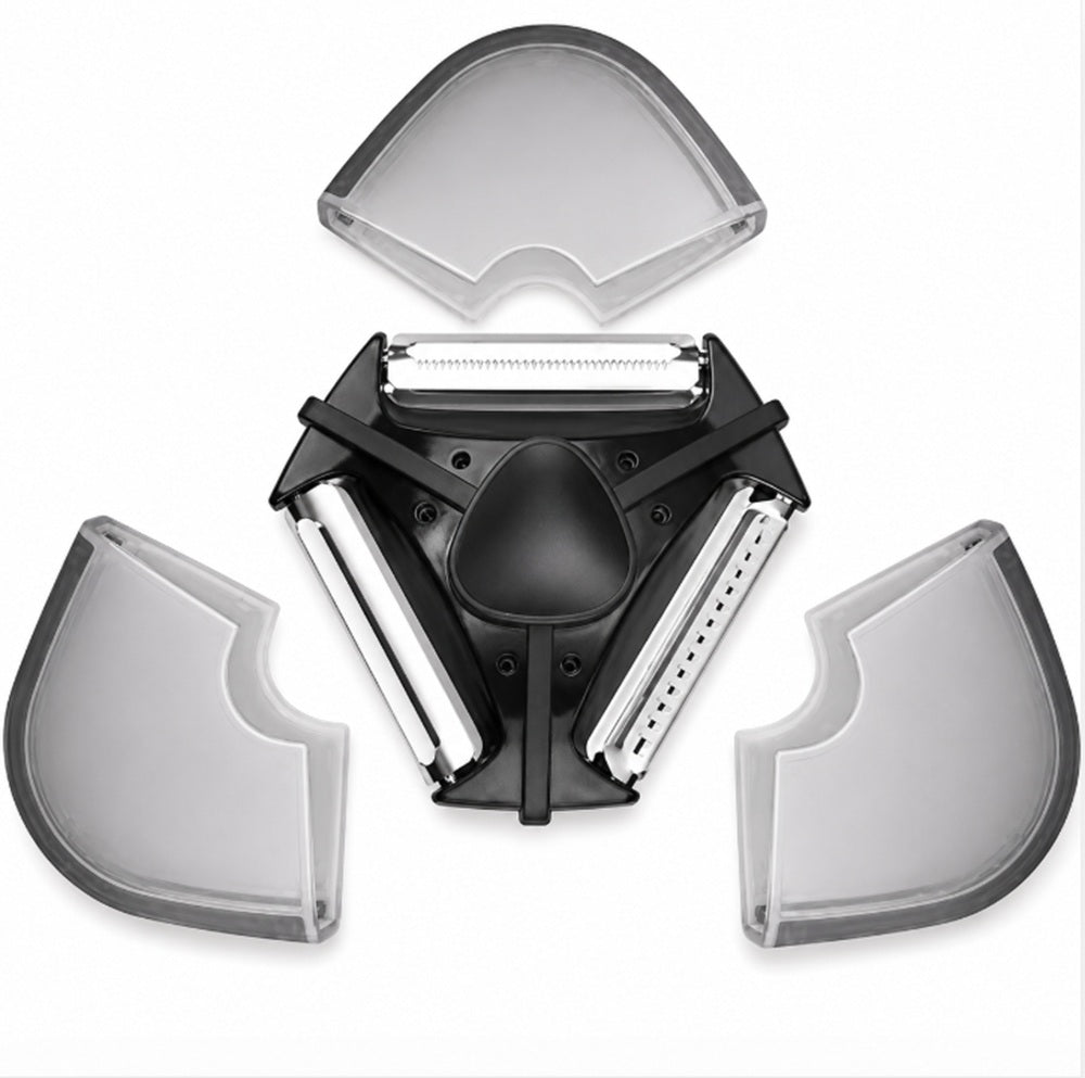 3-in-1 Stainless Steel Rotary Peeler for Vegetables & Fruit – TIKA