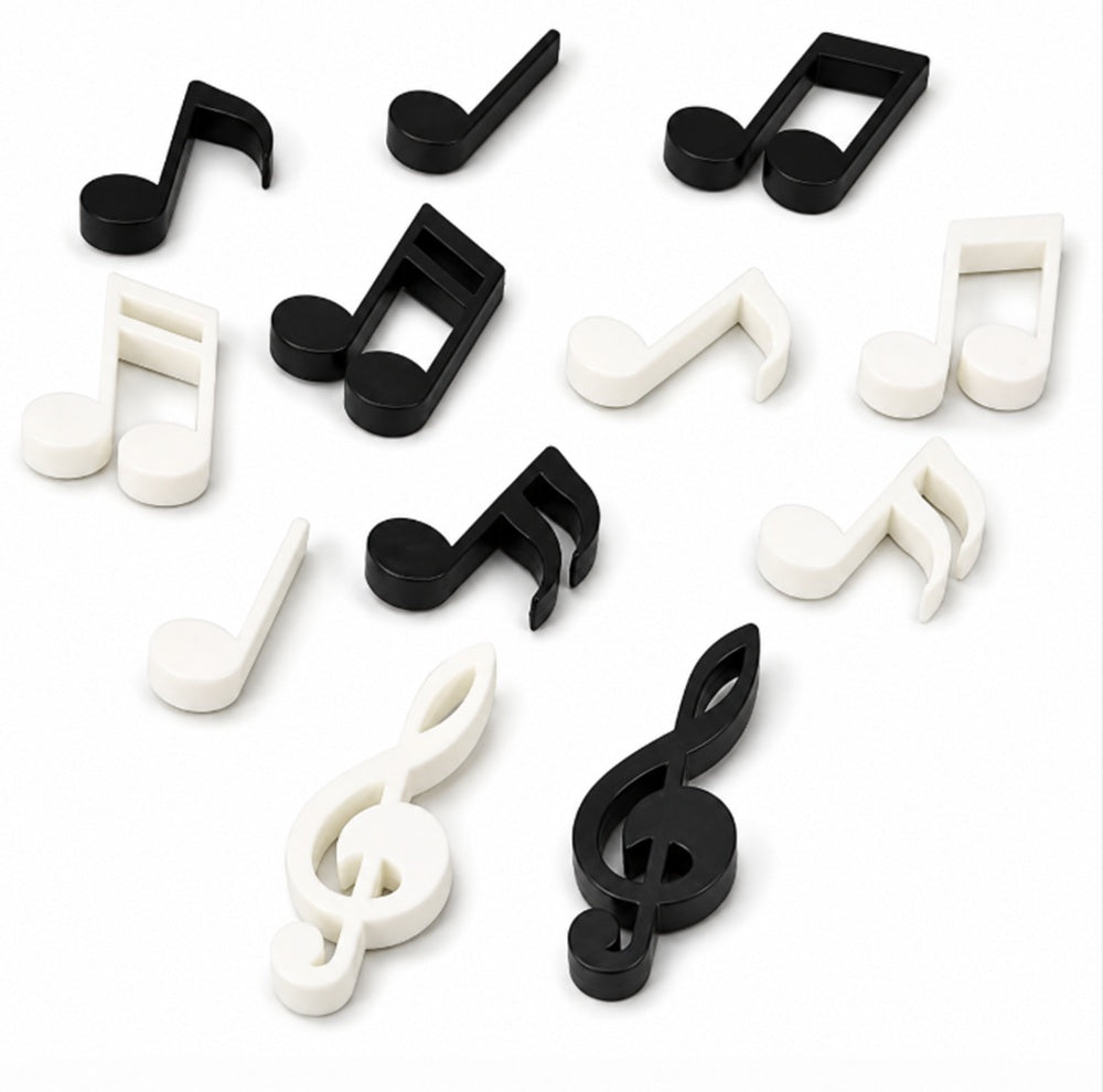 12-Pack Musical Note Fridge Magnets | TIKA