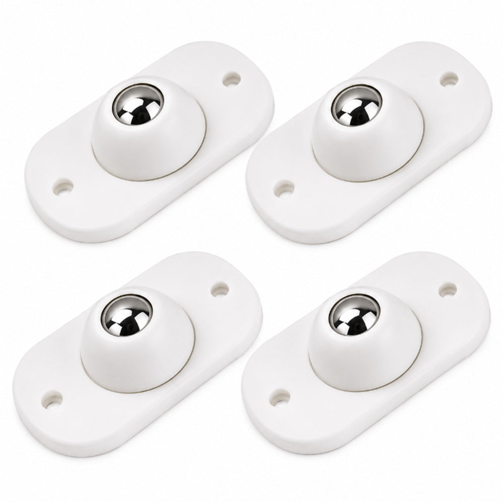 4-Pack Mini Self-Adhesive Stainless Steel Casters | TIKA