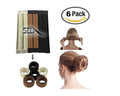 6-Pack Foam Hair Donut Bun Makers | TIKA