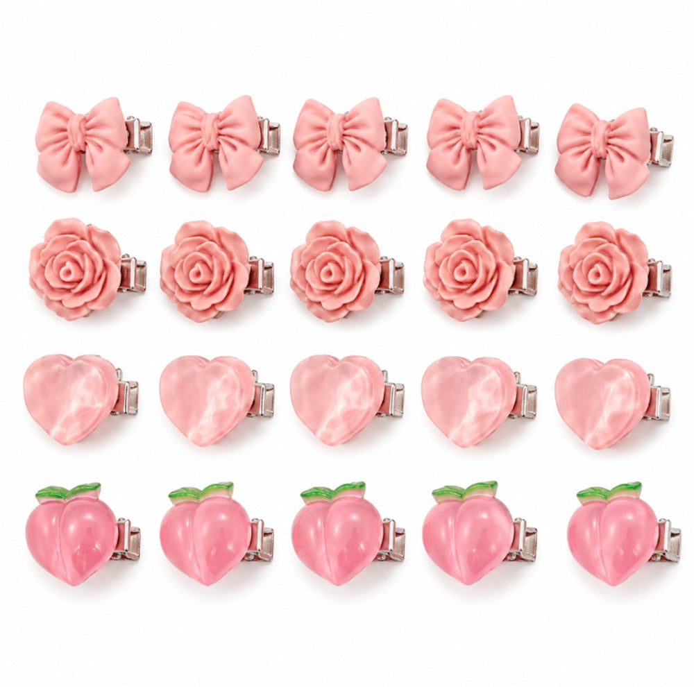 20-Pack Mini Non-Slip Hair Clips for Baby Girls | TIKA