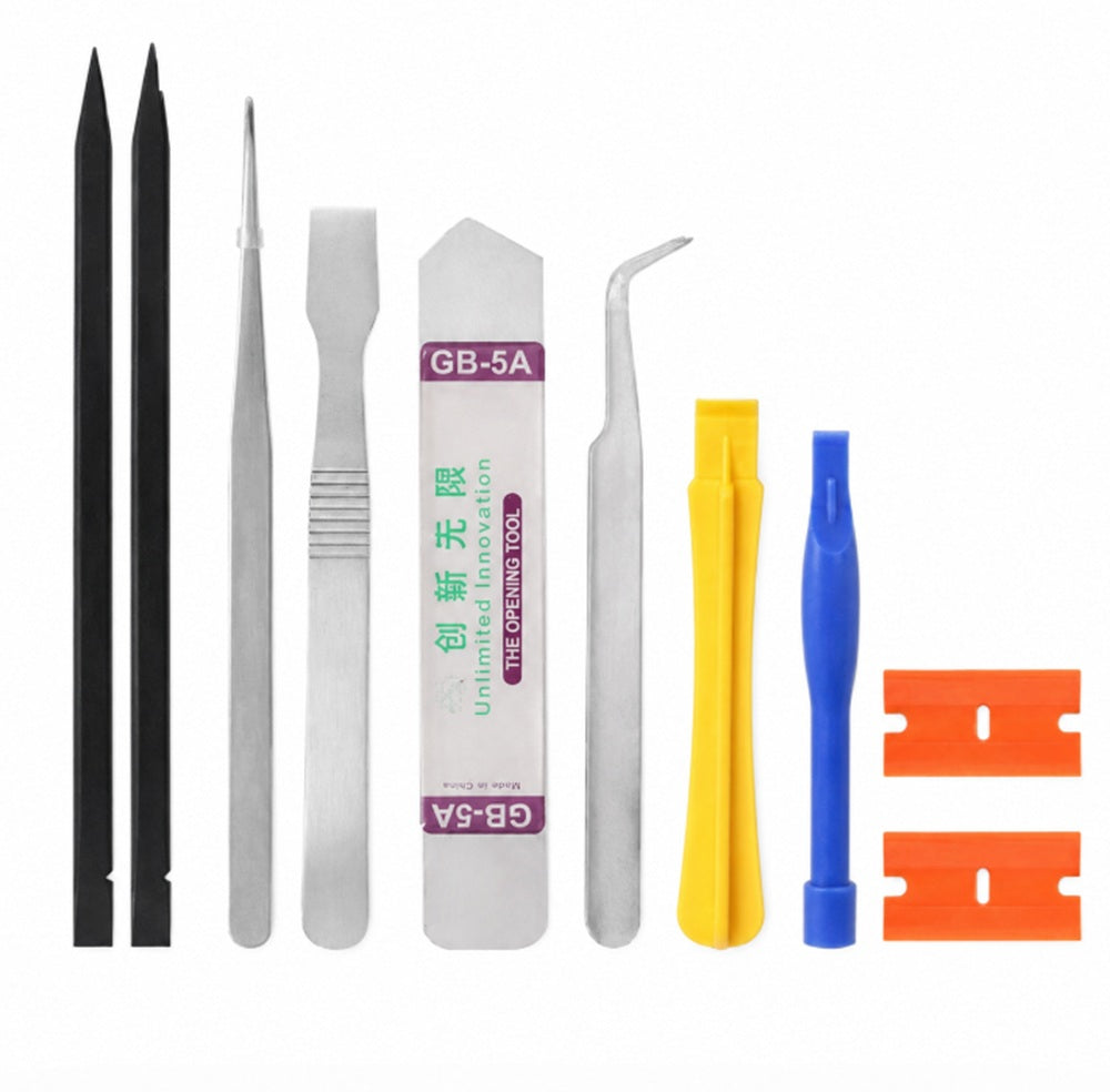 10-in-1 Phone Repair Tool Kit with Pry Tools & Tweezers | TIKA