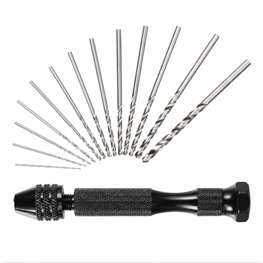26-Piece Pin Vise Hand Drill & Micro Drill Bit Set | TIKA