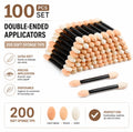 100-Pack Dual-Ended Disposable Eyeshadow Applicators | TIKA