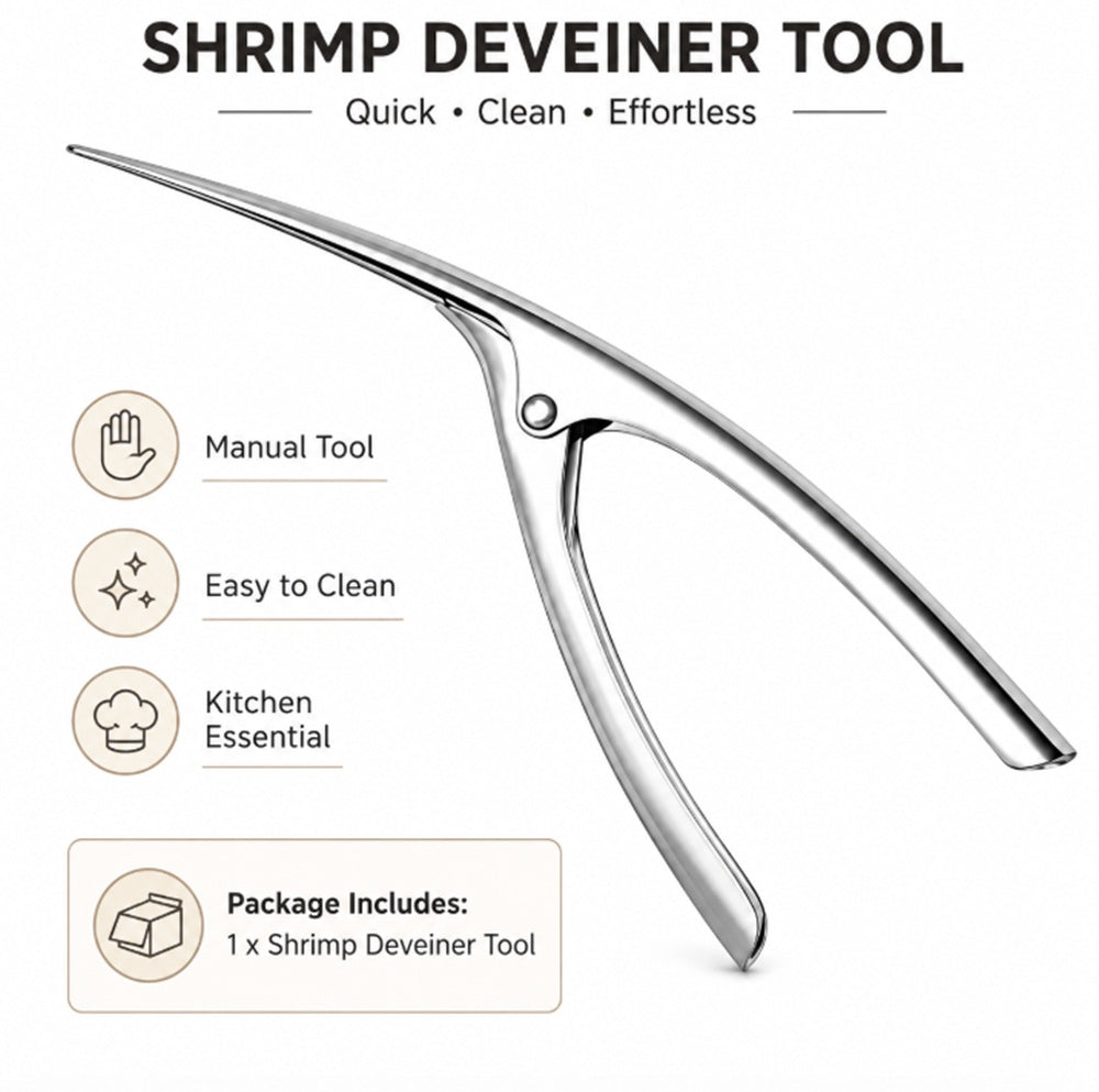 Stainless Steel Shrimp Deveiner & Prawn Peeler – TIKA
