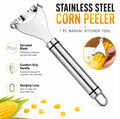 Stainless Steel Corn Peeler & Kernel Stripper, 1 Pack – TIKA