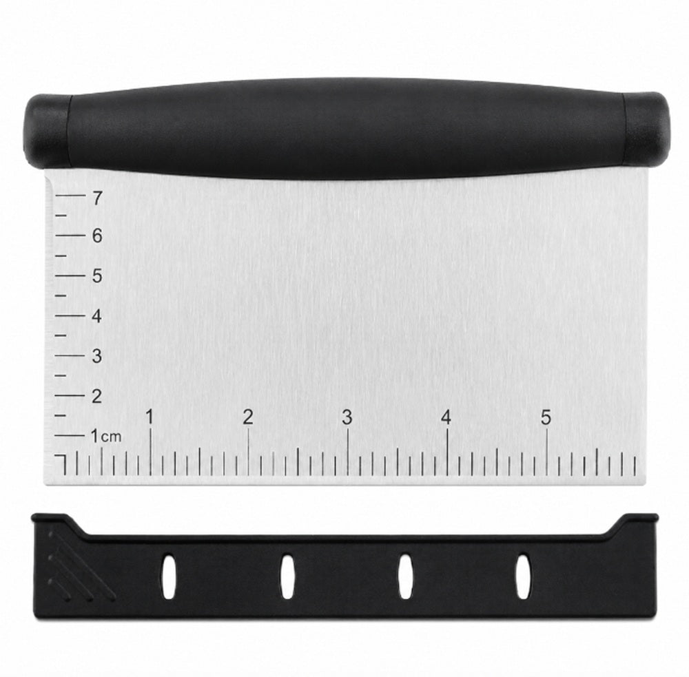 Stainless Steel Bench Scraper & Dough Cutter with Scale – TIKA