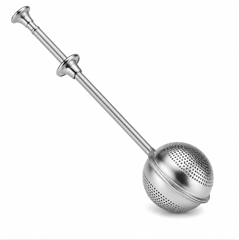 Long-Handle Stainless Steel Tea Ball Infuser for Loose-Leaf Tea | TIKA