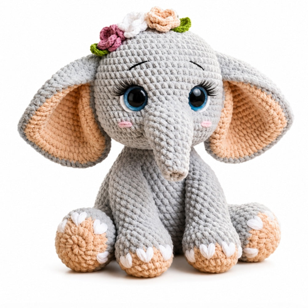 Elephant Crochet Kit for Beginners & Adults | TIKA