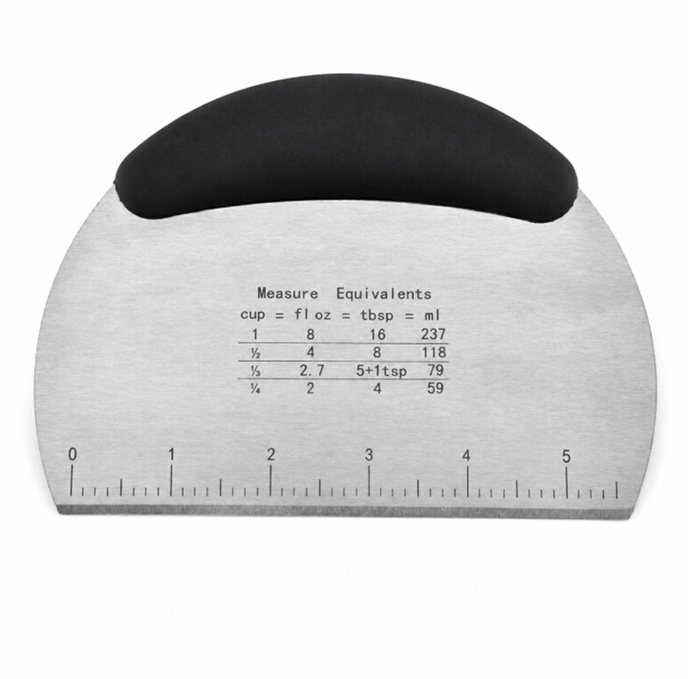 Stainless Steel Dough Cutter & Bench Scraper with Handle – TIKA