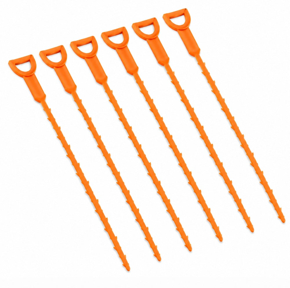 6-Pack 25-Inch Hair Drain Clog Remover Tools | TIKA