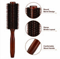 2.2in Round Hair Brush with Wooden Handle | TIKA