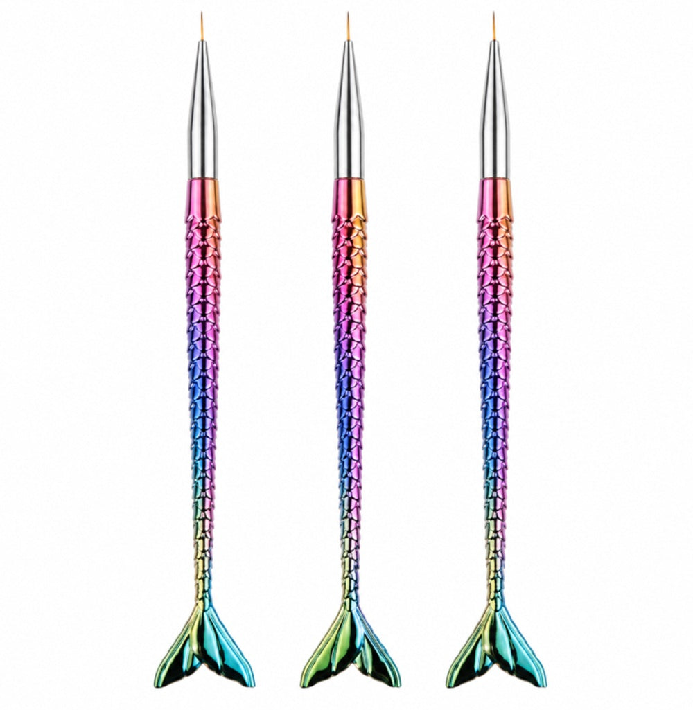 3-Piece Nail Art Dotting Tool & Liner Brush Set | TIKA