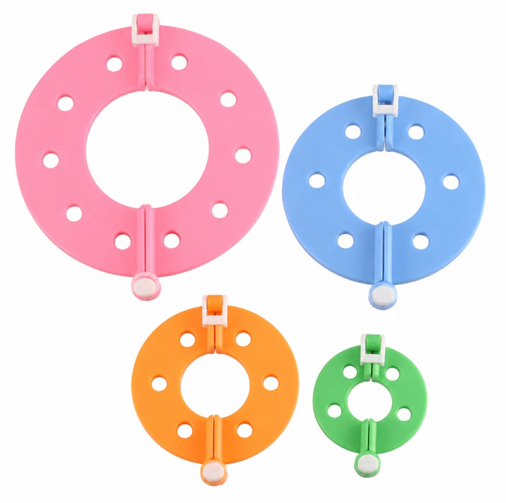 4-Size Pom Pom Maker Set for Yarn Crafts | TIKA