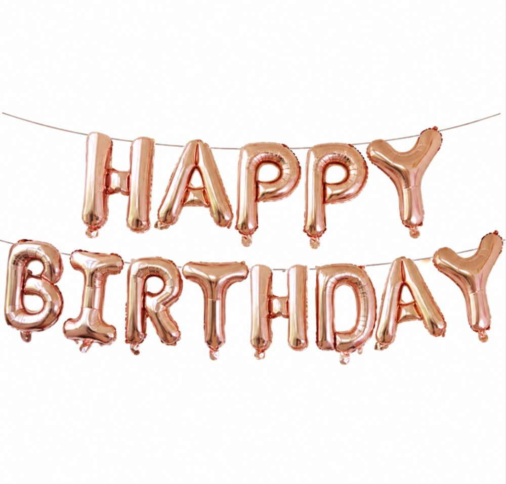 16-Inch Birthday Letter Balloon Banner | TIKA
