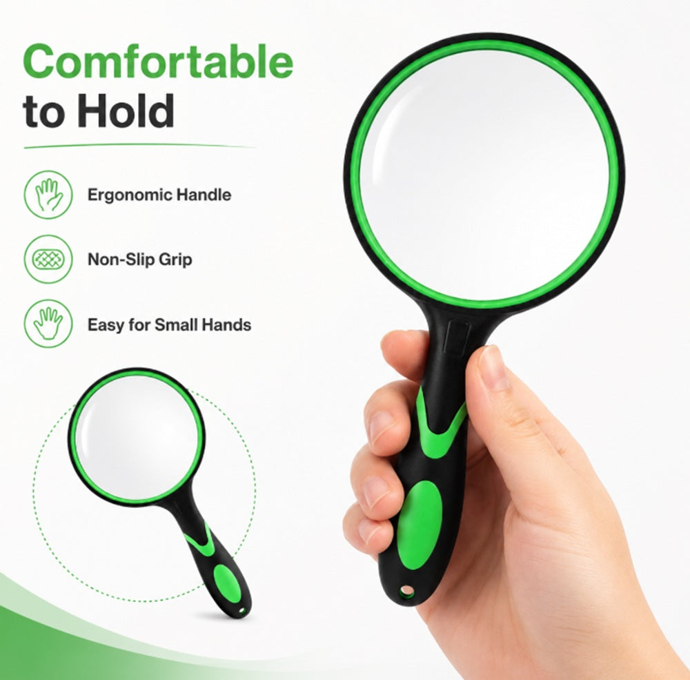 10X Handheld Magnifying Glass, 75mm | TIKA