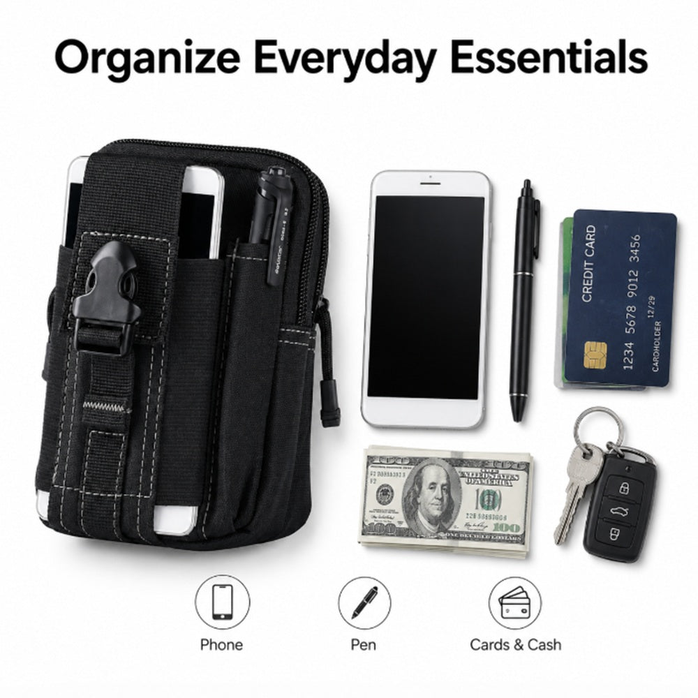Nylon Tactical Waist Pack & Phone Pouch | TIKA