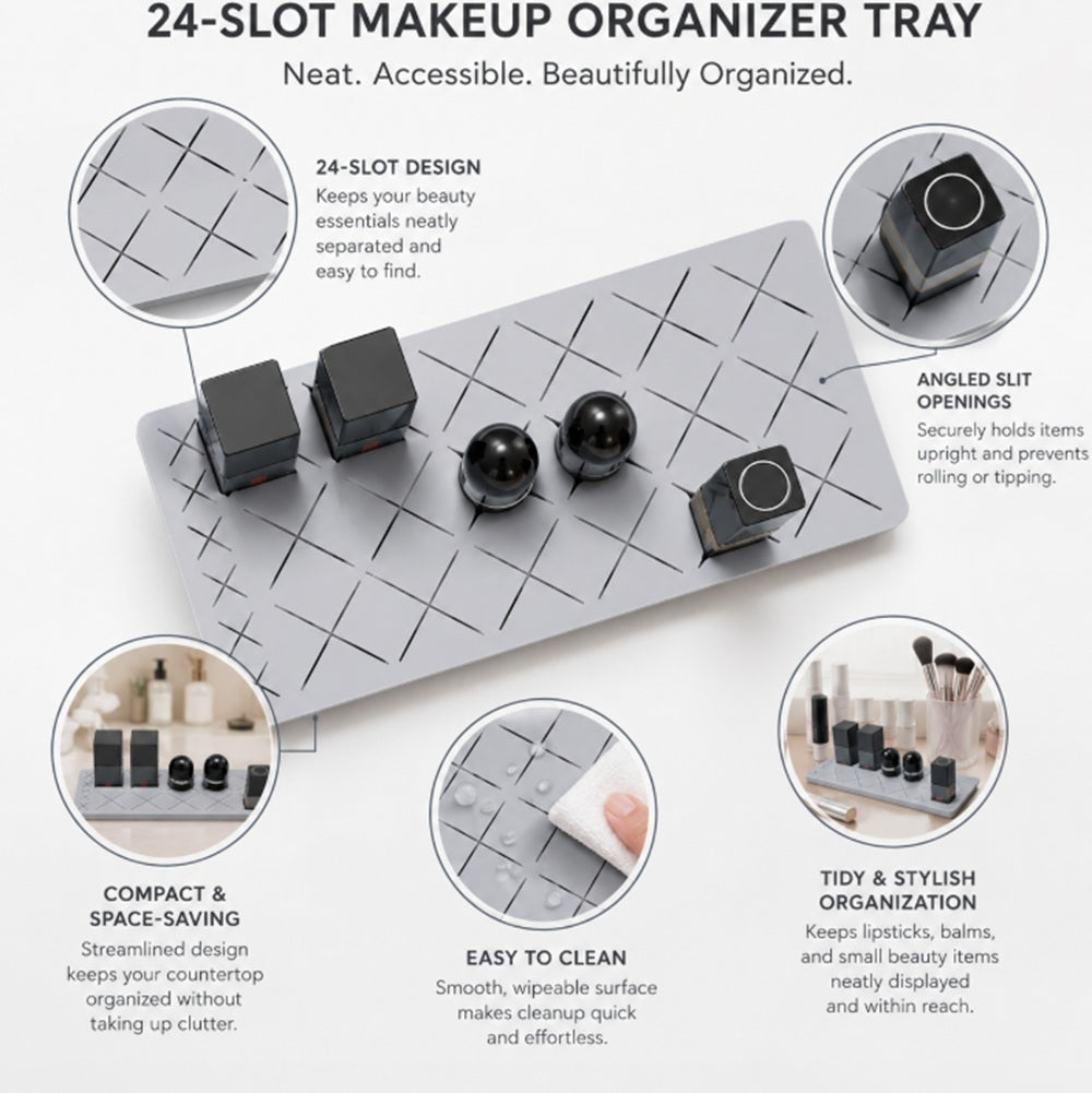 Silicone Lipstick & Lip Gloss Organizer Stand | TIKA
